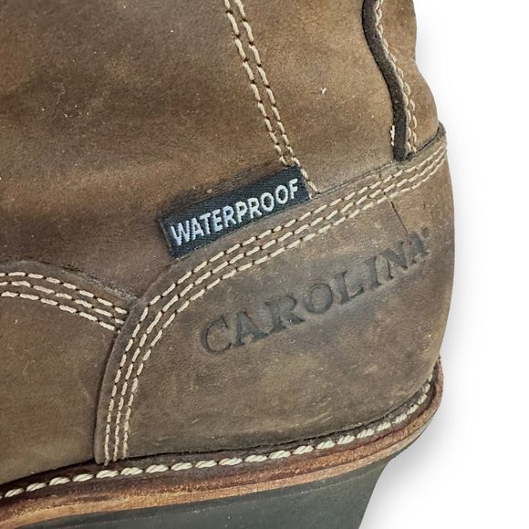 Carolina Composite Toe 8” Logger Boots CA7522 Mens 8.5 D Resistant Waterproof - Picture 8 of 11